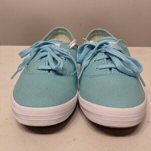 Keds "Champion" Canvas Classic Tennis Shoes - Aqua - Size 8
